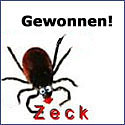Eine krabbelnde Zecke